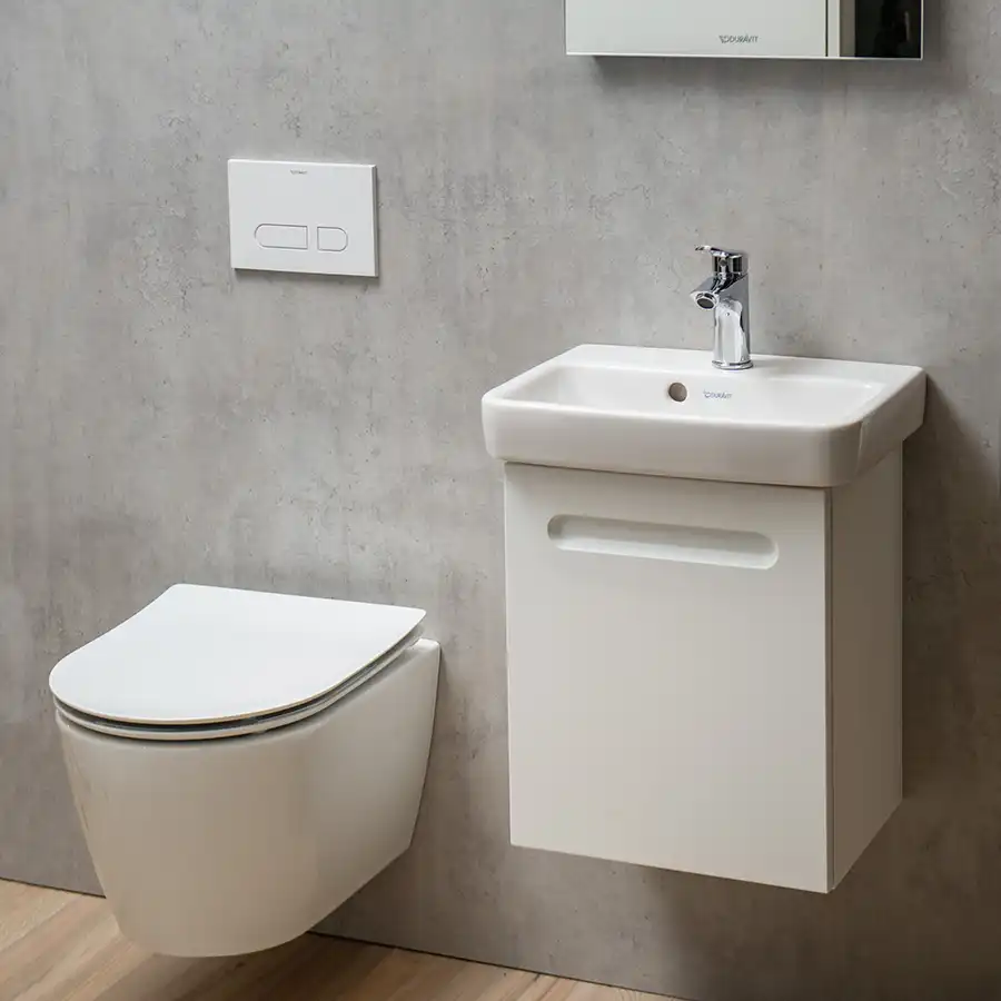 Bay M22, Cloakroom, Duravit, Toliet, Vanity unit, basin, mirror-1